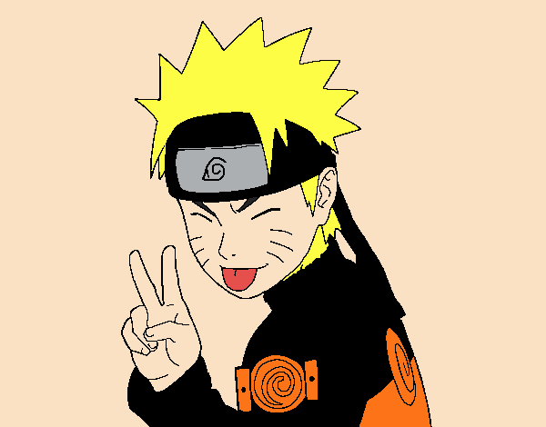 Naruto sacando lengua