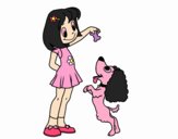 Niña con perrito