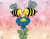 Pareja de abejas