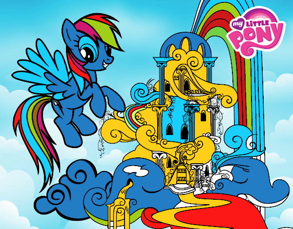 Rainbow Dash en su palacio