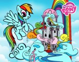 Rainbow Dash en su palacio