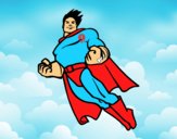 Superman volando