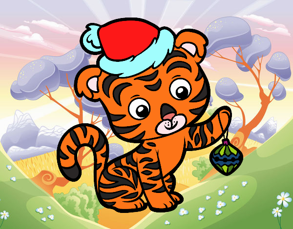 Tigre navideño