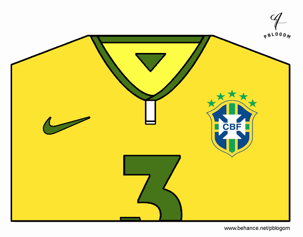 Camiseta del mundial de fútbol 2014 de Brasil