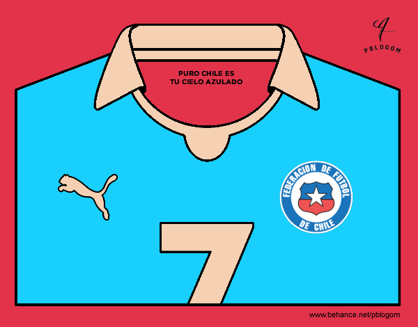 Camiseta del mundial de fútbol 2014 de Chile