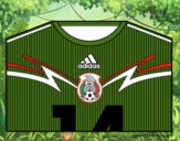 Camiseta del mundial de fútbol 2014 de México