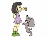 Niña con perrito