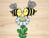 Pareja de abejas