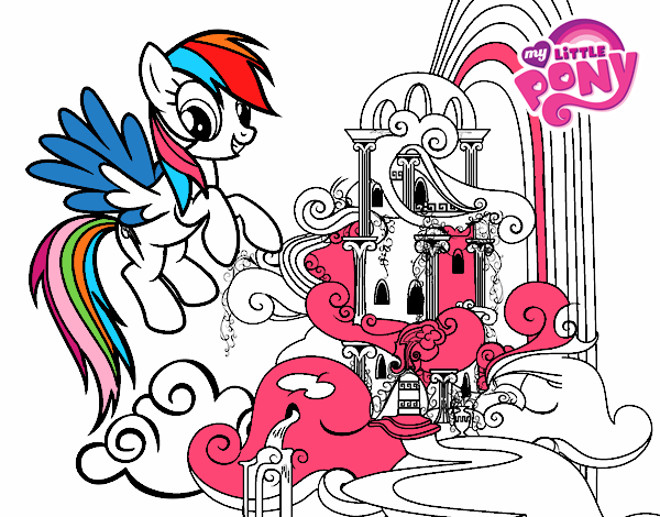 Rainbow Dash en su palacio