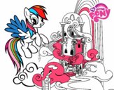 Rainbow Dash en su palacio