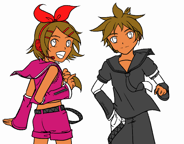 Rin y Len Kagamine Vocaloid