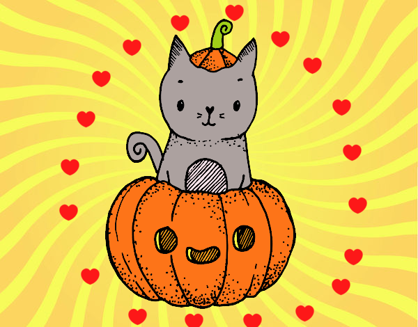 Gatito de Halloween