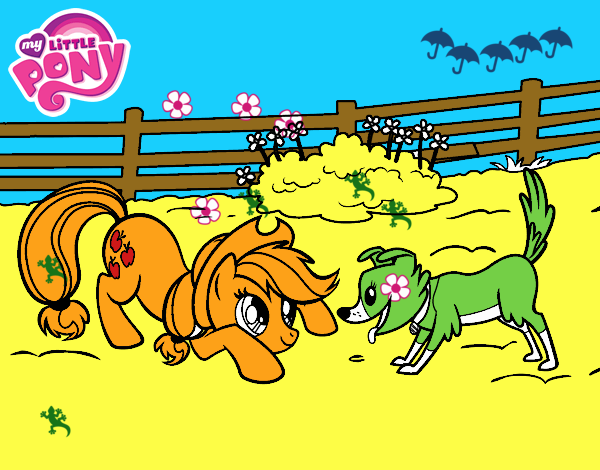 Applejack y Winona