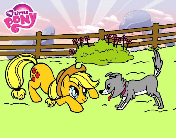 Applejack y Winona