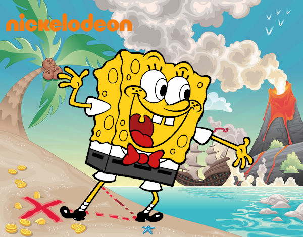 Bob Esponja saludando