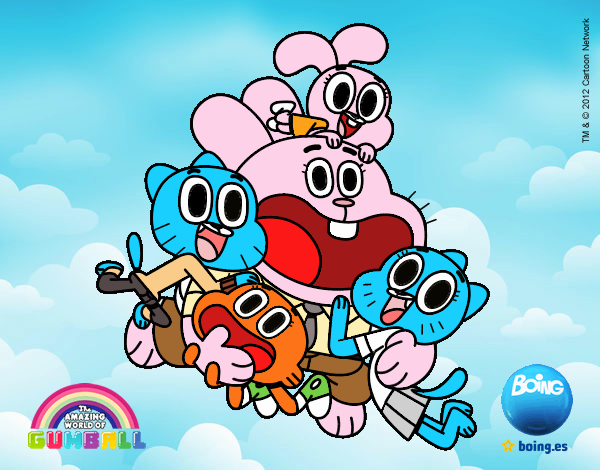 Gumball y amigos contentos