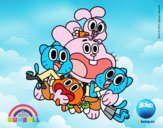 Gumball y amigos contentos