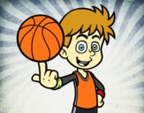 Jugador de baloncesto junior