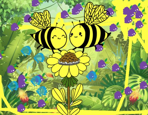 Pareja de abejas