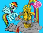 Rainbow Dash en su palacio