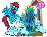 Rainbow Dash en su palacio