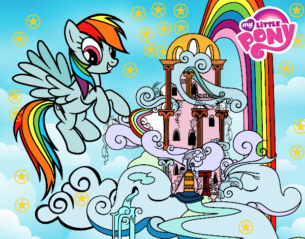 Raimbow Dash,en el cielo