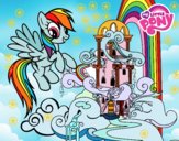 Rainbow Dash en su palacio