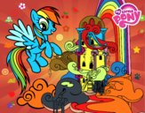 Rainbow Dash en su palacio