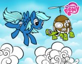 Rainbow Dash y la tortuga tanque