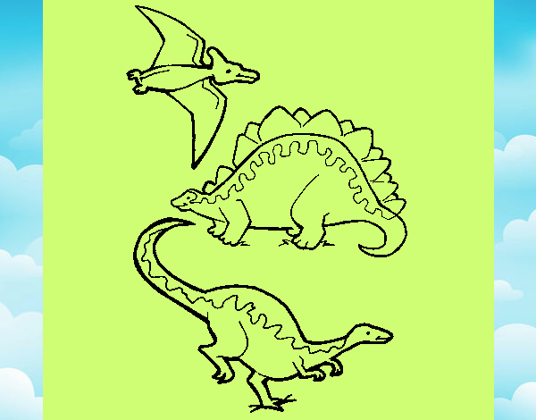 Tres clases de dinosaurios