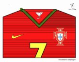 Camiseta del mundial de fútbol 2014 de Portugal