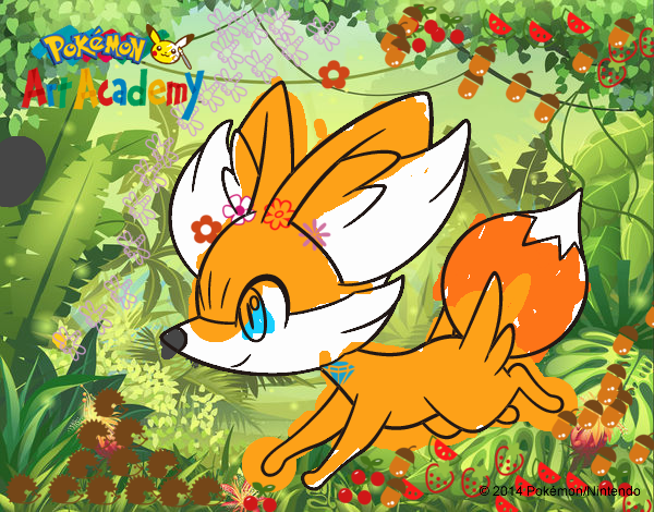 Fennekin corriendo