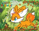 Fennekin corriendo