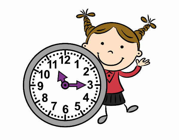 Niña con reloj