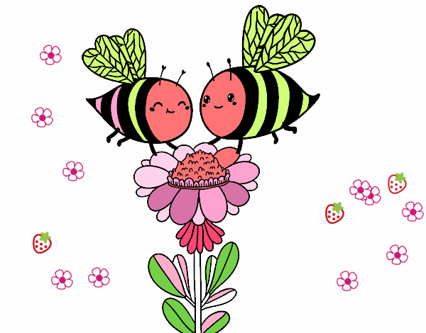 Pareja de abejas