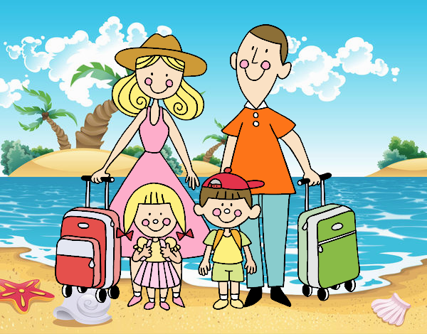 Una familia de vacaciones