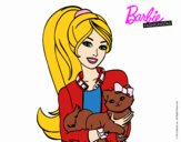 Barbie con su linda gatita