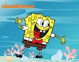 Bob Esponja saludando