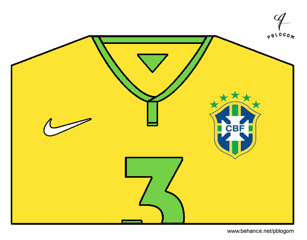 Camiseta del mundial de fútbol 2014 de Brasil