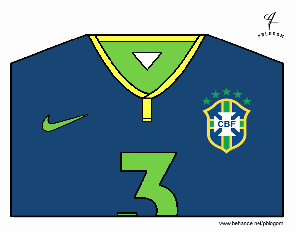 Camiseta del mundial de fútbol 2014 de Brasil