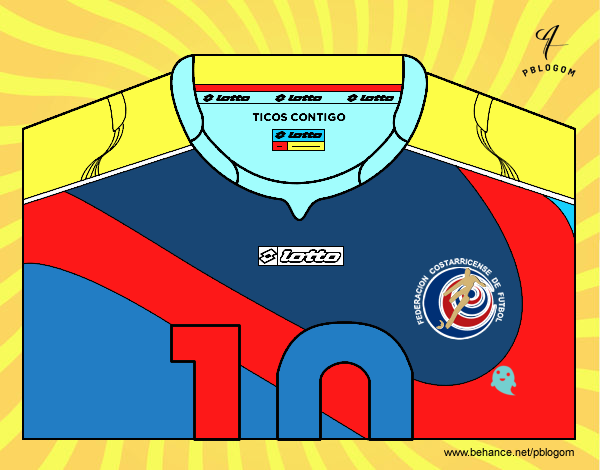 Camiseta del mundial de fútbol 2014 de Costa Rica