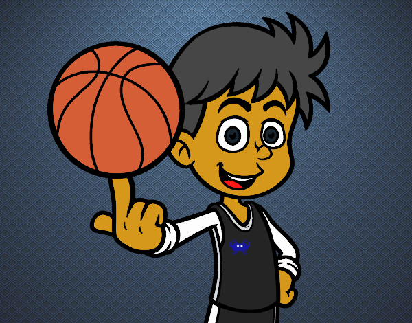 Jugador de baloncesto junior