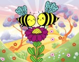 Pareja de abejas