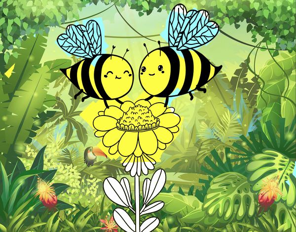 Pareja de abejas