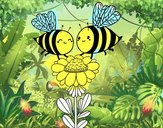 Pareja de abejas