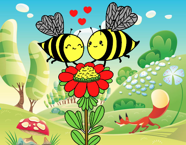 Pareja de abejas