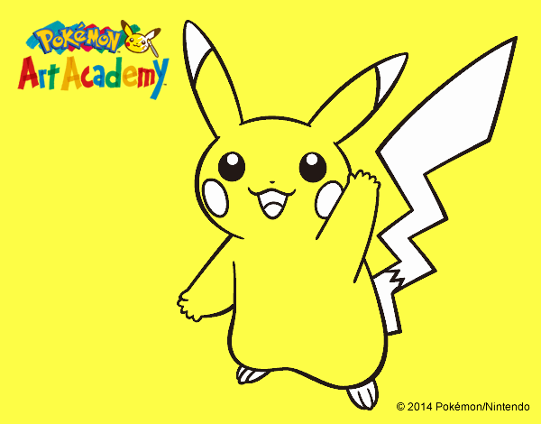 Pikachu saludando