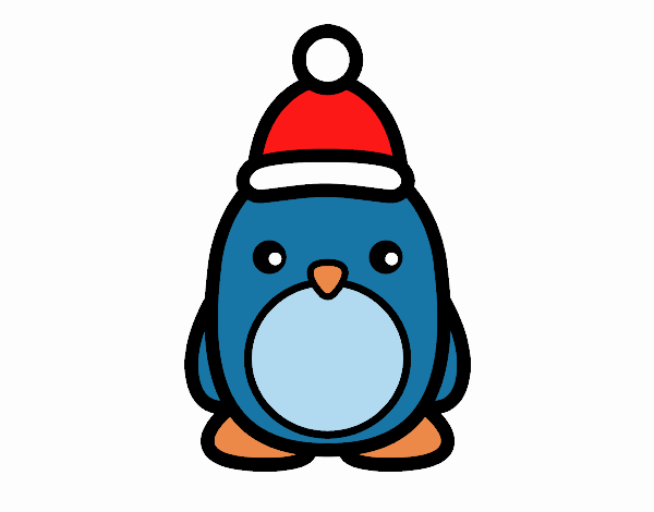 Pingüino navideño