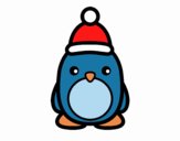 Pingüino navideño