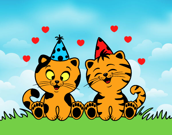 Gatos de cumpleaños